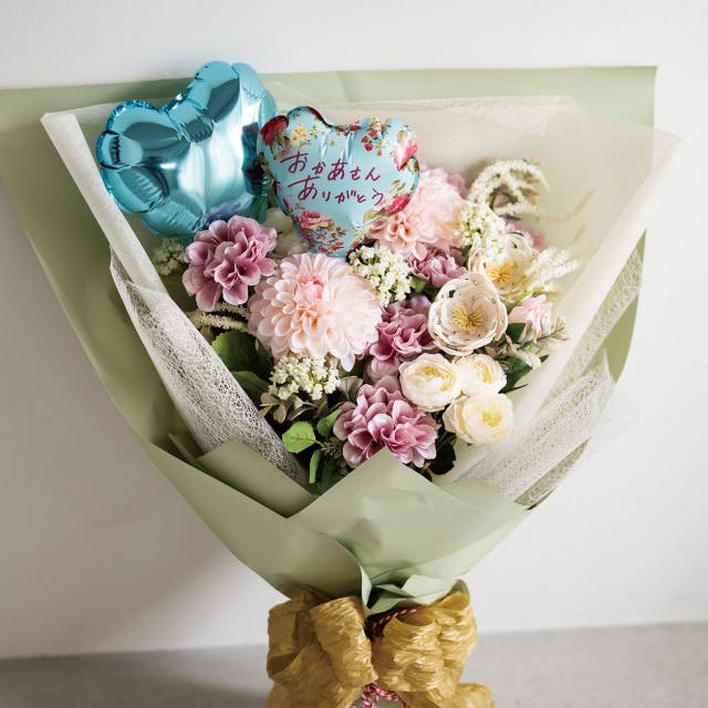 ヘッズ フラワーピック W140×D80×H140(全長660)mm ライトブルー 10本