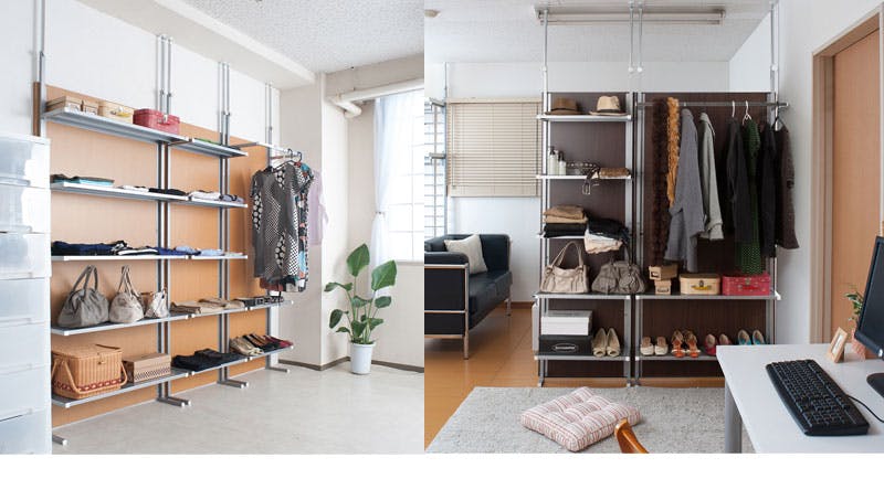 ダークブラウン パーテーション 90cm/87.5cm×2枚 並べて使うことができる間仕切り突っ張りパーテーション 本体用 幅90cm
