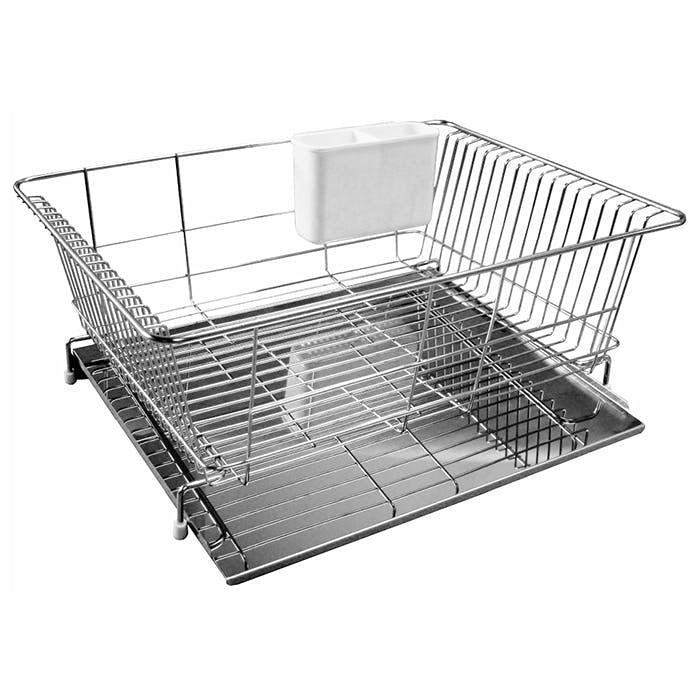 水切りかご ステンレス 水が流れる 箸置き付き ステンレス製 日本製