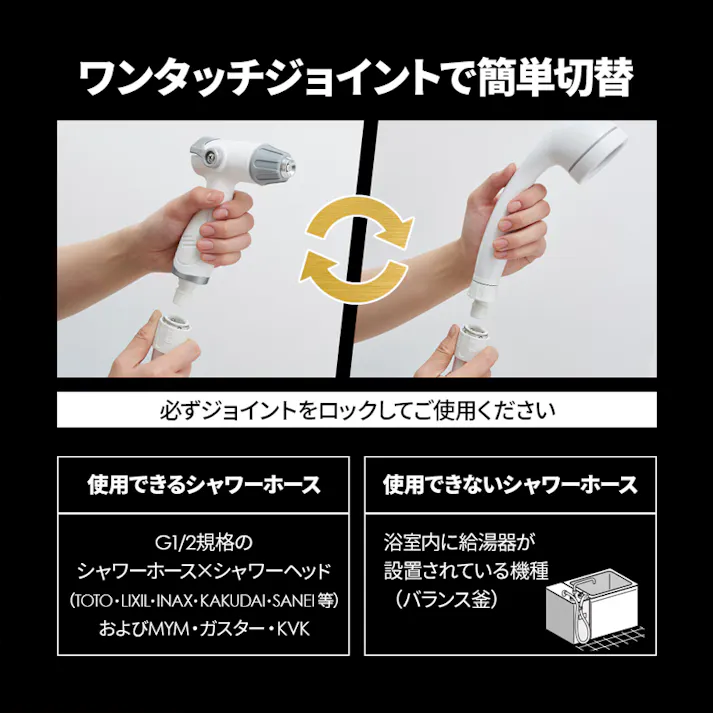 【バスルーム洗浄用 高水圧ガン】 ちあふる 浴室掃除 ジェット水流 かがまず洗える シャワー切替 フック付き JAN:4989409105409