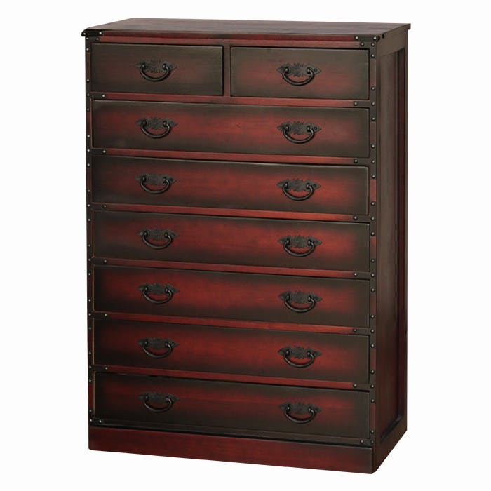 【ご奉仕品価格25,310円！】 民芸調家具 民芸 桐製 和ダンス 7段 天然木 収納 チェスト 防虫 防湿 おしゃれ