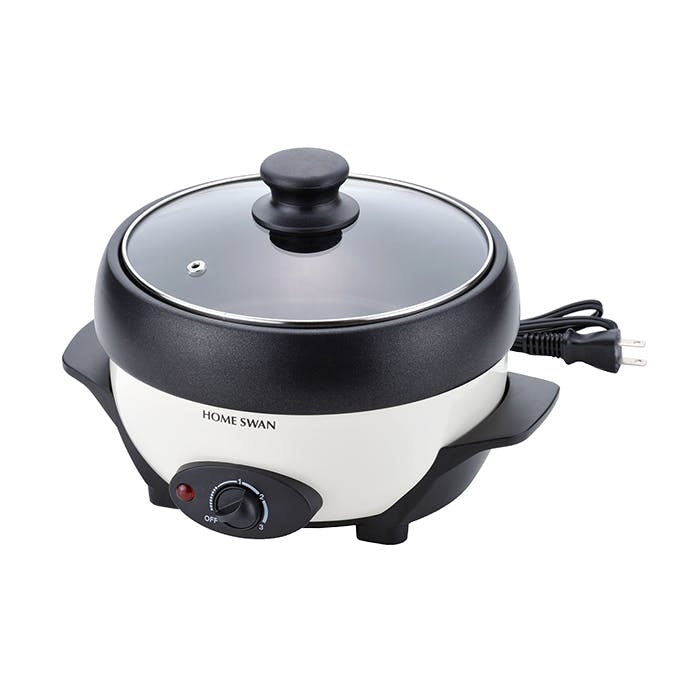 電気鍋 グリルパン 20cm 卓上 ガラス蓋 温度調節 鍋 グリル 2人 3人