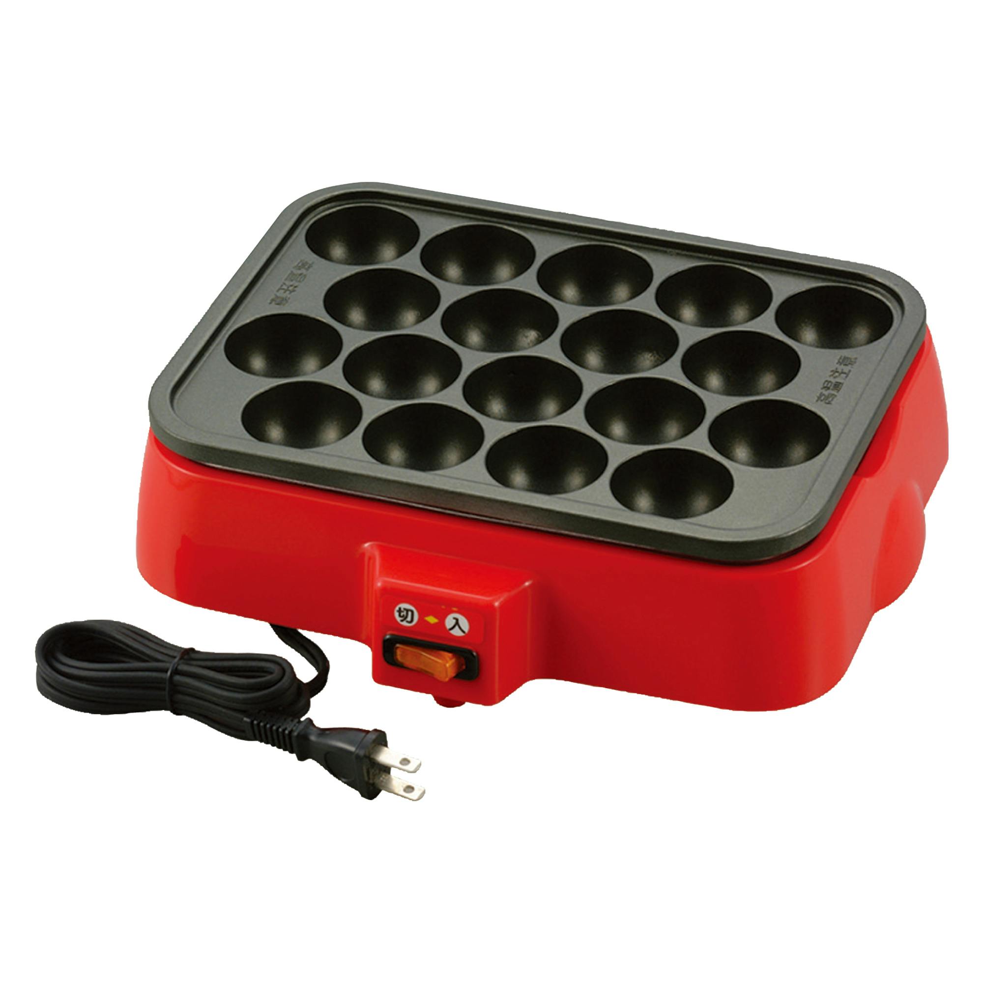 着脱式角型電気たこ焼き器 プレート キッチン キッチン用品 キッチン家電 パーティーグッズ タコ焼き器 たこ焼き たこやき器 18穴