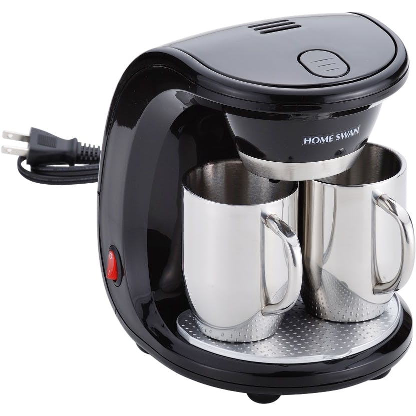 コーヒーメーカー 2カップ ステンレスマグ カフェ ドリップ 2カップ同時 キッチン家電 珈琲 コーヒー