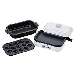 ホットプレート 電気鍋 コンパクト 手軽 一人用 二人用 焼肉 蓋付き