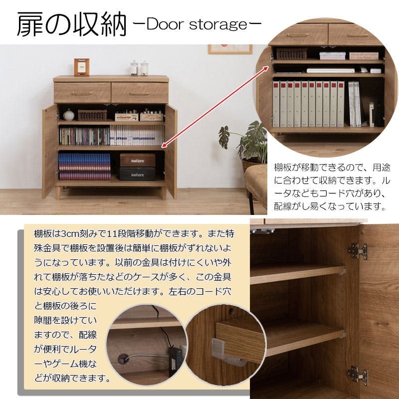 キャビネット Canana 85 Living Cabinet Amazon.com: Panana Buffet Storage Cabinet with Rattan Decorating 4