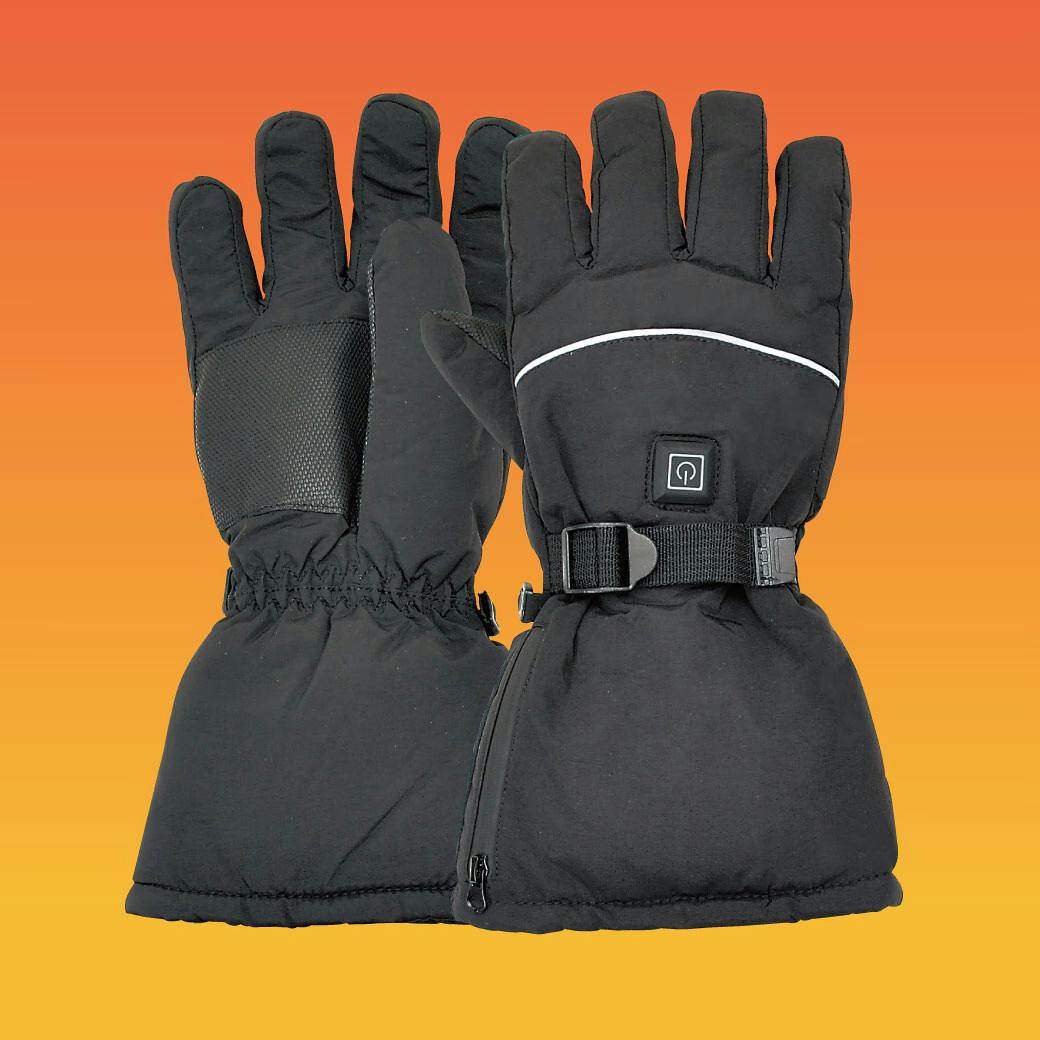 電熱グローブ 電熱手袋 電熱ヒーティング手袋  指先まで暖かい 乾電池式ヒーター手袋 裏起毛 手首まで防寒  防風・撥水仕様 3段階温度調整 バイクの運転 アウトドア 滑り止め付 反射テープ付 アジャスターでサイズ調整可能 【送料込み】 ＃4562350979482 flife