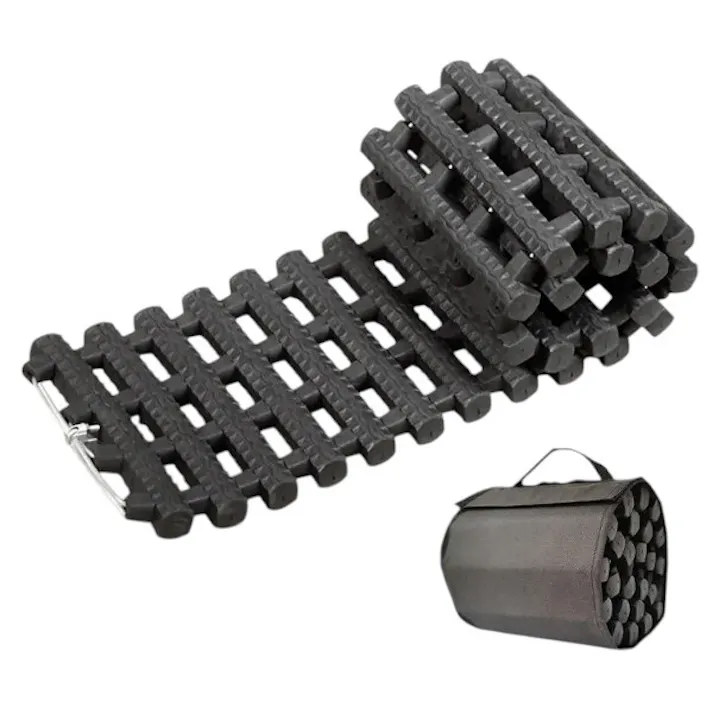 スタックラダー 雪道や砂地走行でのスタック対策 タイヤの下に噛ませやすいゴム製ラダー 丸めてコンパクトに収納 【送料込み】 #4570069745854 flife