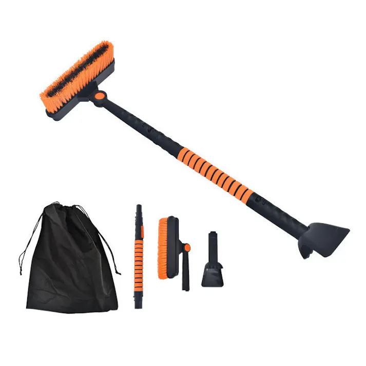 スノーブラシ【1本】 1台3役の多機能スノーブラシ 3段階で伸縮可能 除雪 お客様組立式 【送料込み】 #4570069746325 flife