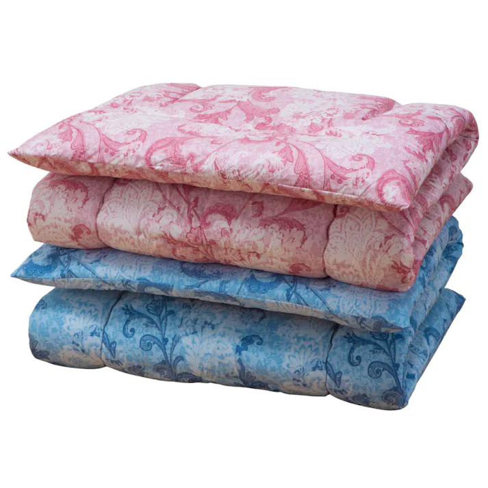 【シングル2色組 ピンク+ブルー】日本製 防ダニ・抗菌防臭加工3層ボリューム洗える敷布団 極厚10cm 抜群の寝心地 ボリューム3層構造 ボリュームタイプ 【送料込み】 #4589978836645 flife