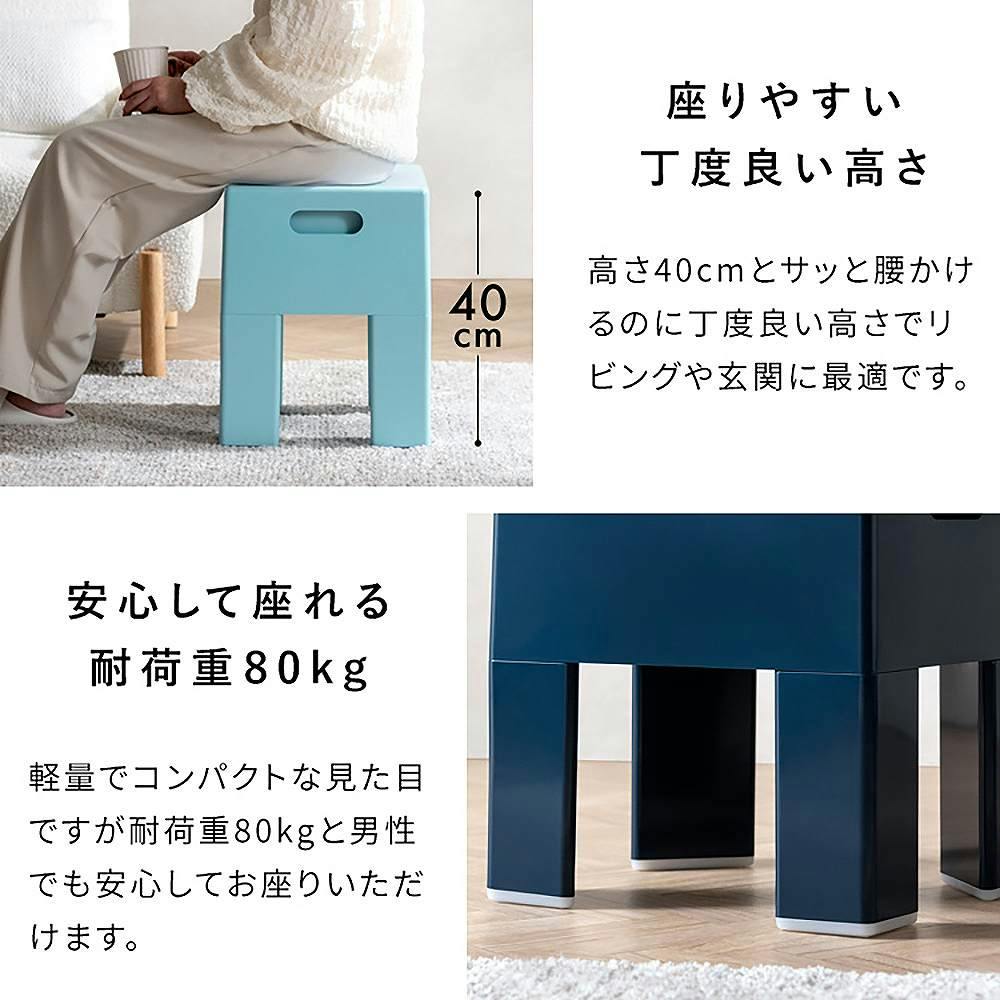 宮武製作所 MIYATAKE 収納スツール Ponetta（ポネッタ） ネイビー