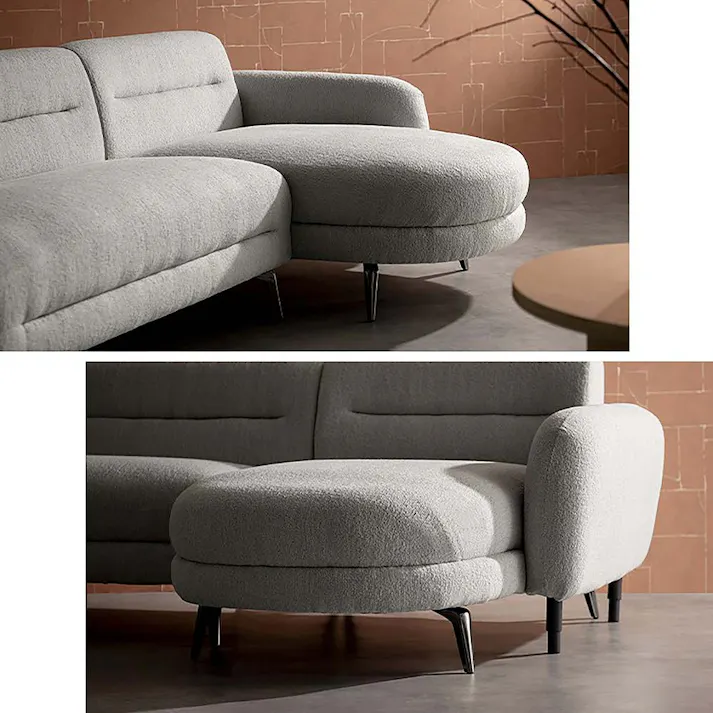 宮武製作所 MIYATAKE 3Pカウチソファ Libers(リベルス) ライトグレー