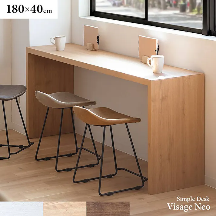 宮武製作所 MIYATAKE シンプルデスク Visage Neo(ビサージュ ネオ) ホワイト
