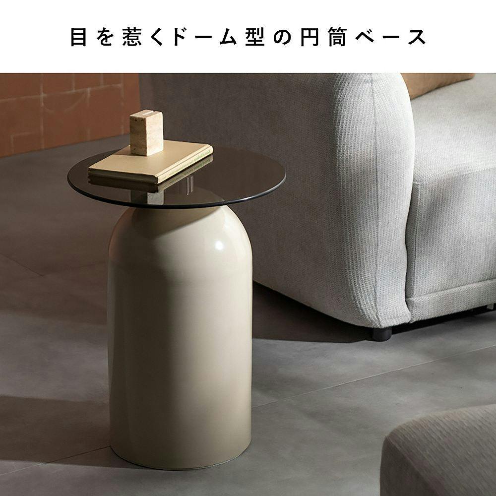 新品 送料込み サイドテーブル ラウンドテーブル 幅53cm ベージュ S 新品 送料込み サイドテーブル ラウンドテーブル 幅53cm ベージュ S