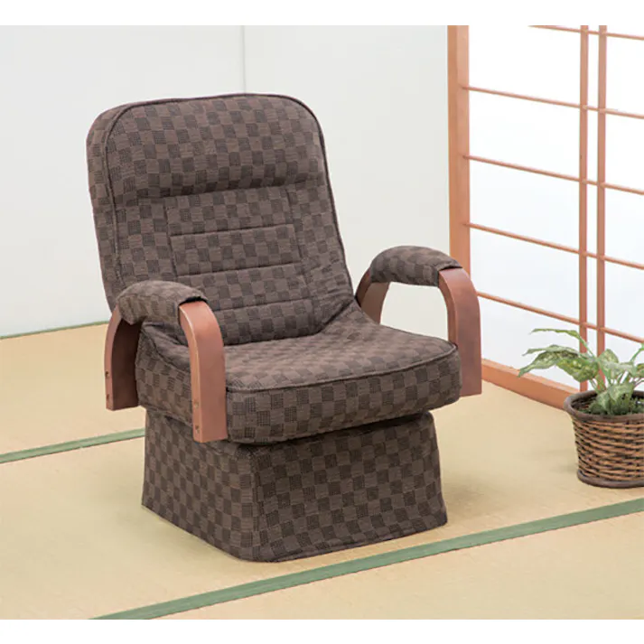 ハイタイプこたつ用高座椅子(1脚)【ハイタイプこたつシリーズ用】 長時間座っても疲れにくいクッション性 背3段階リクライニング 360度回転式 【商品は椅子のみです】※こたつ本体・カバー・掛布団は別売り 【送料込み】 #4589792851862 flife