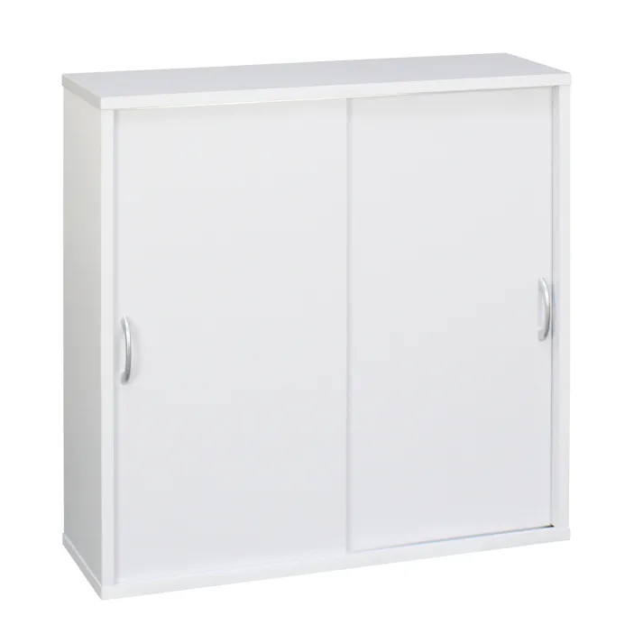 引き戸式トイレ収納庫 省スペース トイレ用品 スッキリ収納可能 色/ホワイト 薄型 狭いスペース 開閉 引き戸タイプ トイレブラシ収納OK●お客様組立式 【送料込み】 #4560243370163 flife