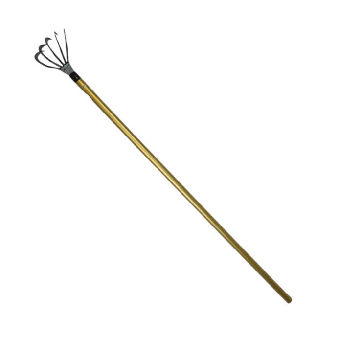 田の草取り ラクに雑草がサクサク取れる 5本の鋭い爪刃で深く突き刺し草を掻き抜く強力草むしり 田植え後や用水路の除草 土寄せ 耕作地のお手入れ 5本爪刃 雑草が抜きやすい 軽量 用水路、水田、排水溝、池や沼地 鍛造全鋼刃　●安心の日本製 【送料込み】 ＃4996569008006 flife