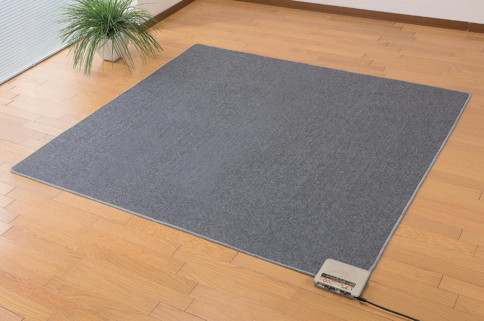 電気ホットカーペット 3畳用／カラー：グレー 温度調節 節電 ダニ退治 コンパクト収納  6時間切れ忘れタイマー コンパクト収納 1年間保証書付 【送料込み】 ＃4903620955841 flife