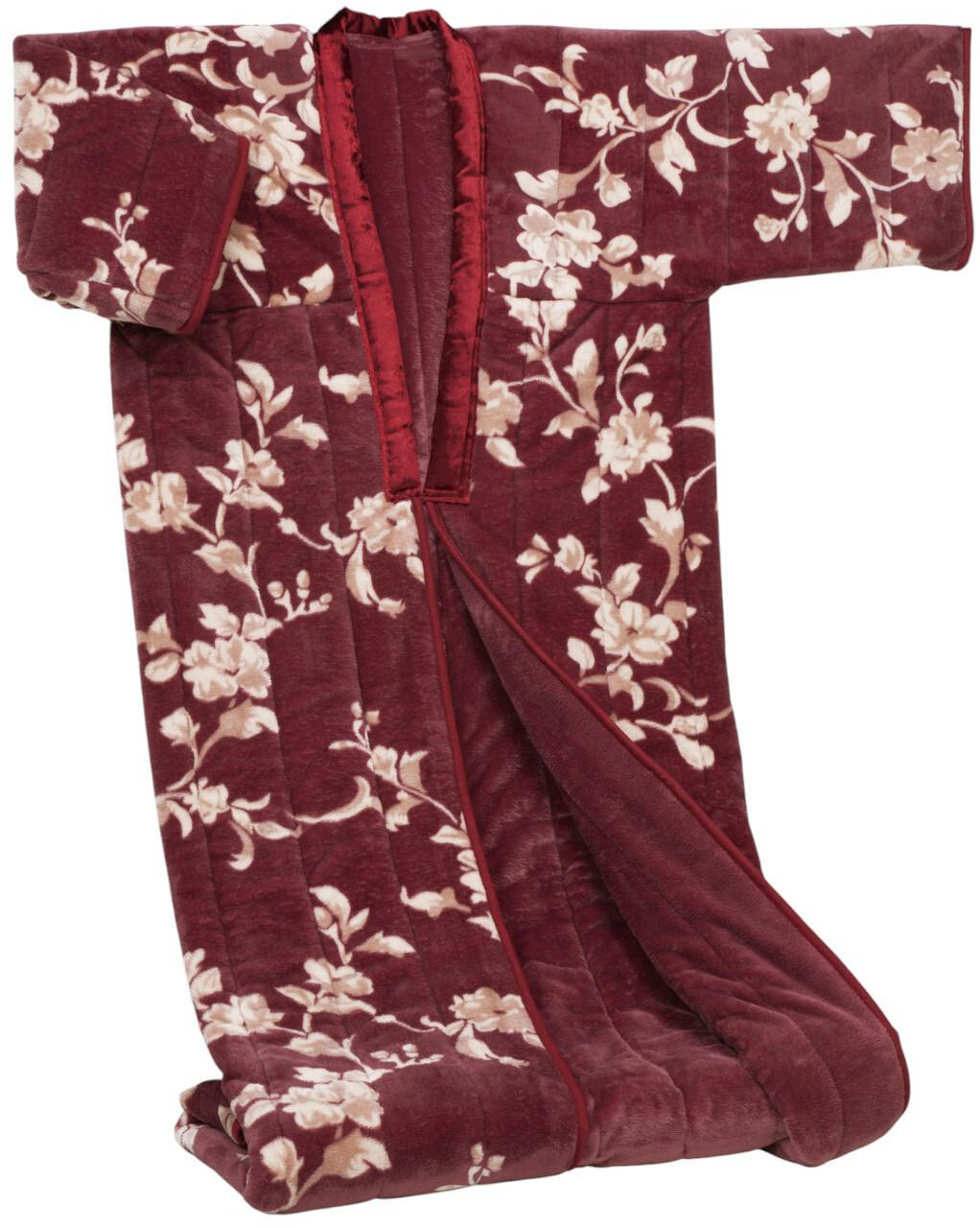 テイジン（R）ウォーマル（R）使用マイヤー2枚合わせ わた入りかいまき毛布 1枚 ブラウン 【送料込み】 ＃4544899114203 flife