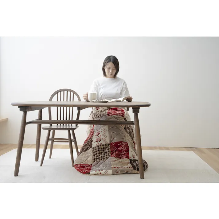 電源不要 ポケットこたつ ロング レッド 【送料込み】 #4550317220227 flife