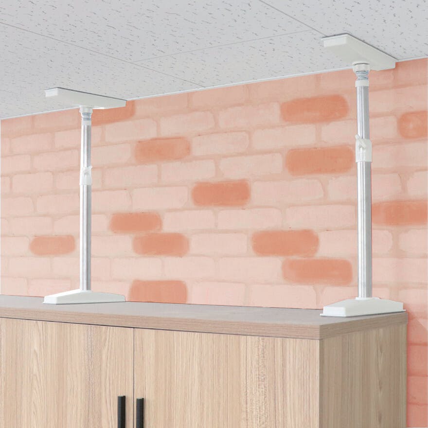 ステンレス耐震突っ張りポール2本セット L 【送料込み】 ＃4562350997189 flife