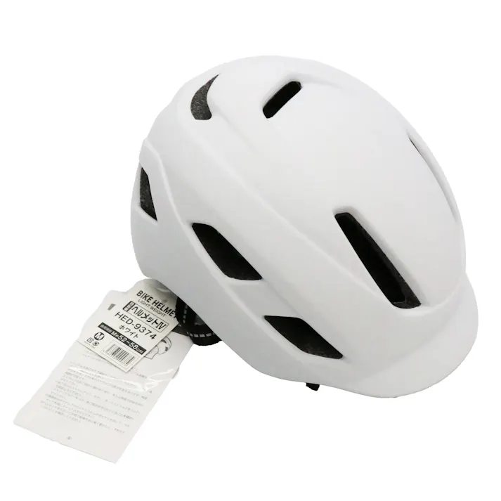 自転車用軽量ヘルメット ホワイト M 【送料込み】 #4562350999374 flife