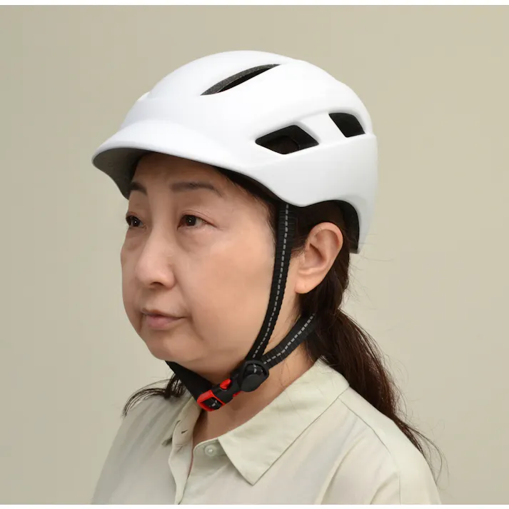 自転車用軽量ヘルメット ホワイト M 【送料込み】 #4562350999374 flife