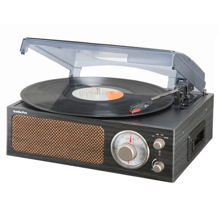 昭和レトロ簡単コンパクトレコードプレーヤー 【送料込み】 #4582442730111 flife