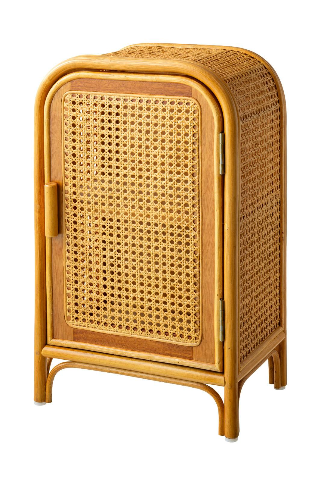 天然籐かごめ編みキャビネット 【送料込み】 ＃4589978109312 flife