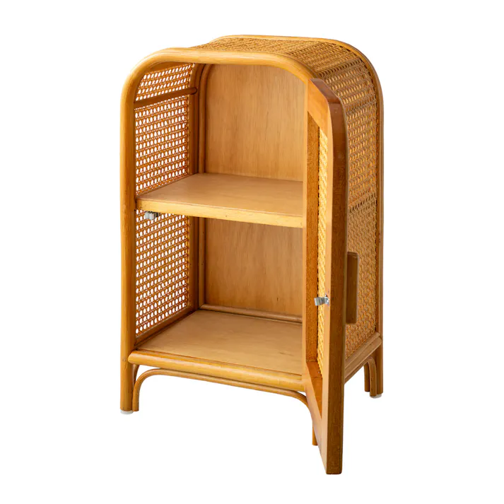 天然籐かごめ編みキャビネット 【送料込み】 #4589978109312 flife