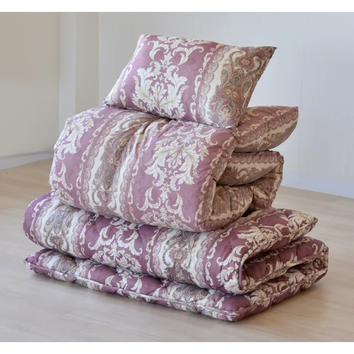 エクセルゴールドラベル付き 日本製 ホワイトダックダウン90%羽毛布団4点セット ピンク系 【送料込み】 #4589978833521 flife