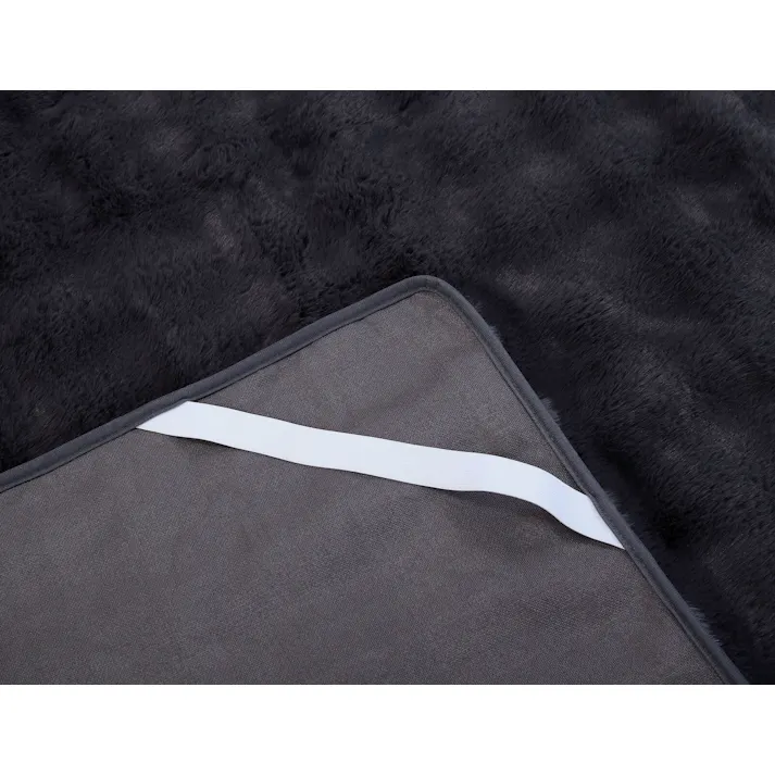 ミンク調ふわふわ敷パッド シングル グレー 【送料込み】 #4589978833576 flife