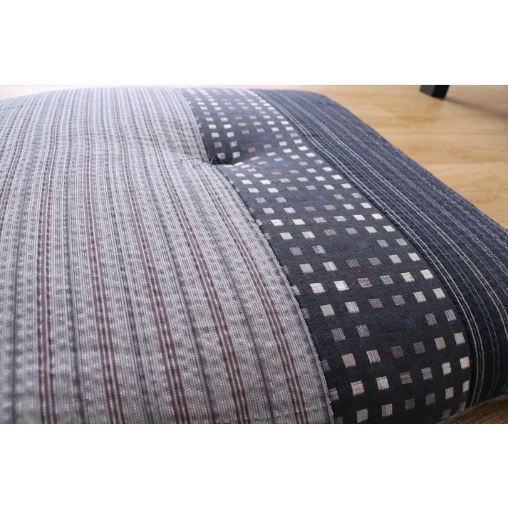 日本製 銘仙判座布団 同色4枚組 ゆかり ブラック 【送料込み】 #4589978833637 flife