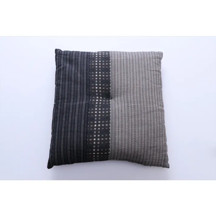 日本製 銘仙判座布団 同色4枚組 ゆかり ブラック 【送料込み】 #4589978833637 flife