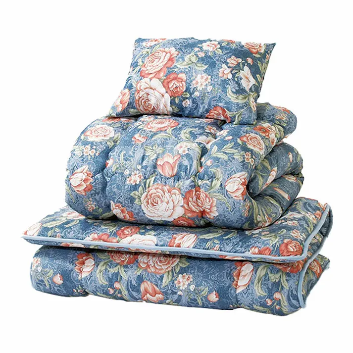 日本製 防ダニ・抗菌防臭加工ボリューム組布団 2色14点セット ピンク系+ブルー系 【送料込み】 #4589978834580 flife