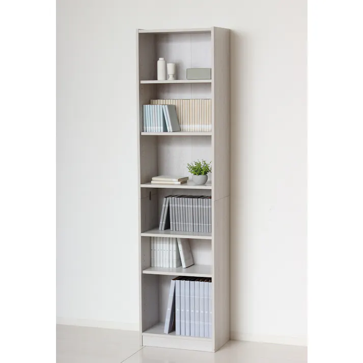 らくらく組立 大容量書棚 45cm幅 ホワイト 【送料込み】 #4954877255017 flife