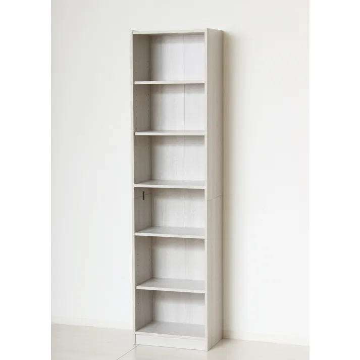 らくらく組立 大容量書棚 45cm幅 ホワイト 【送料込み】 #4954877255017 flife