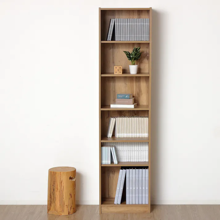 らくらく組立 大容量書棚 45cm幅 ナチュラル 【送料込み】 #4954877255024 flife