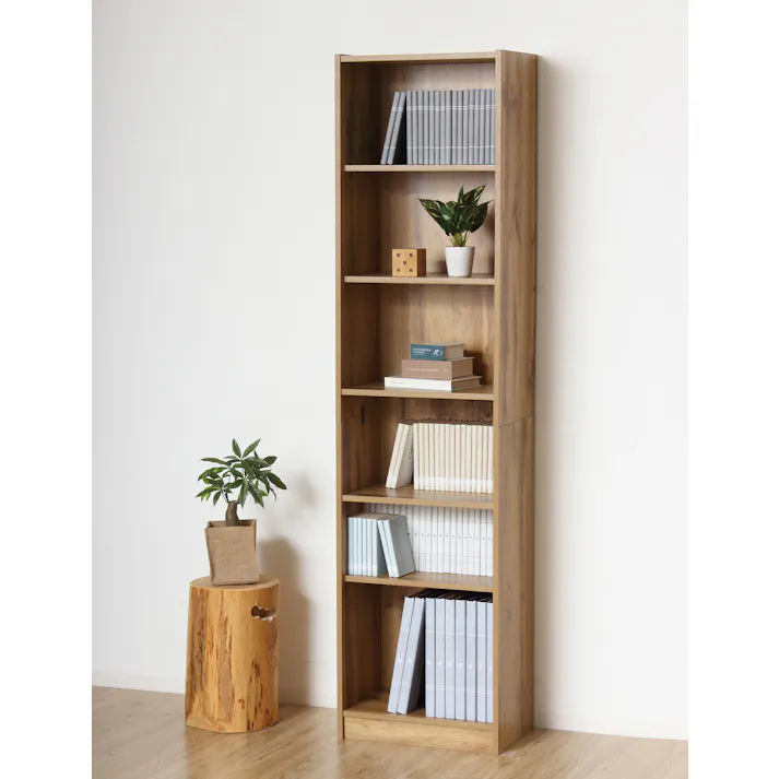 らくらく組立 大容量書棚 45cm幅 ナチュラル 【送料込み】 #4954877255024 flife