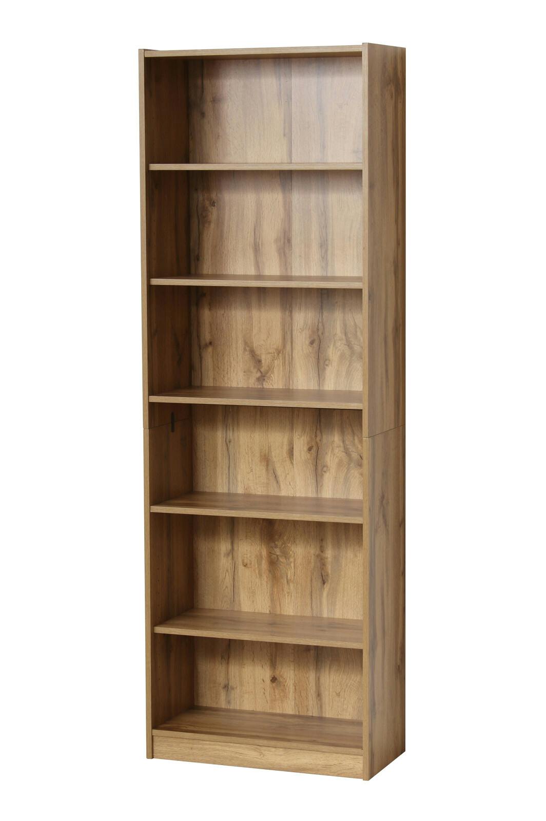 らくらく組立 大容量書棚 60cm幅 ナチュラル 【送料込み】 ＃4954877255055 flife