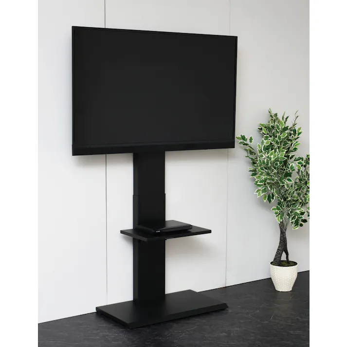 壁掛け風テレビ台 ハイタイプ ブラック 【送料込み】 #4954877326472 flife