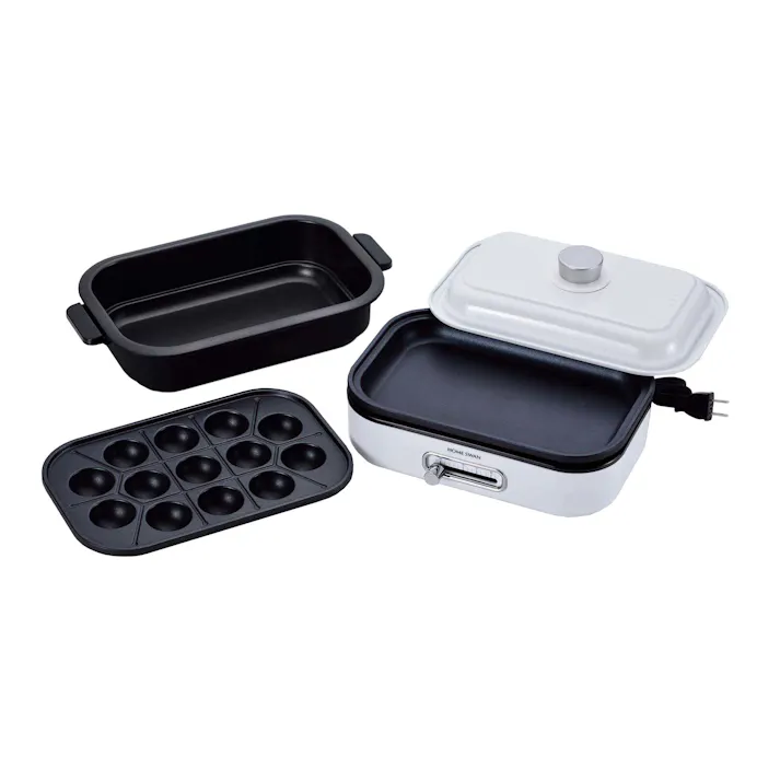 ソロホットプレート 深・浅型+たこ焼きプレート3点セット 【送料込み】 #4981889011874 flife