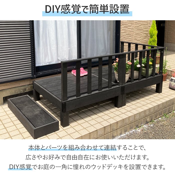 踏み台 ステップ ウッドデッキ 人工木 人工デッキ 踏台 玄関台