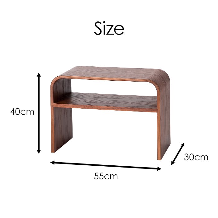 サイドテーブル 棚付き ソファーサイドテーブル ナイトテーブル 木製