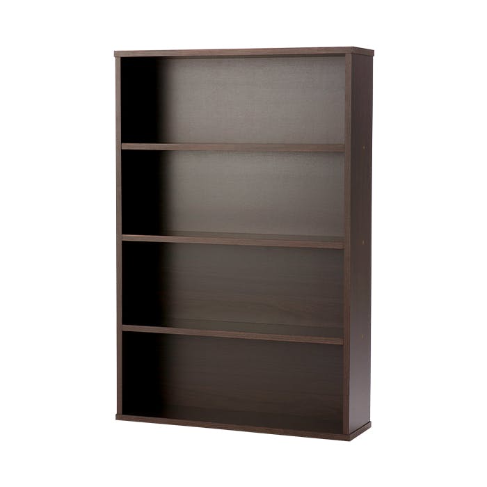 本棚 スリム コミックラック 薄型 4段 幅60cm 書棚 CDラック DVDラック 同色2個セット