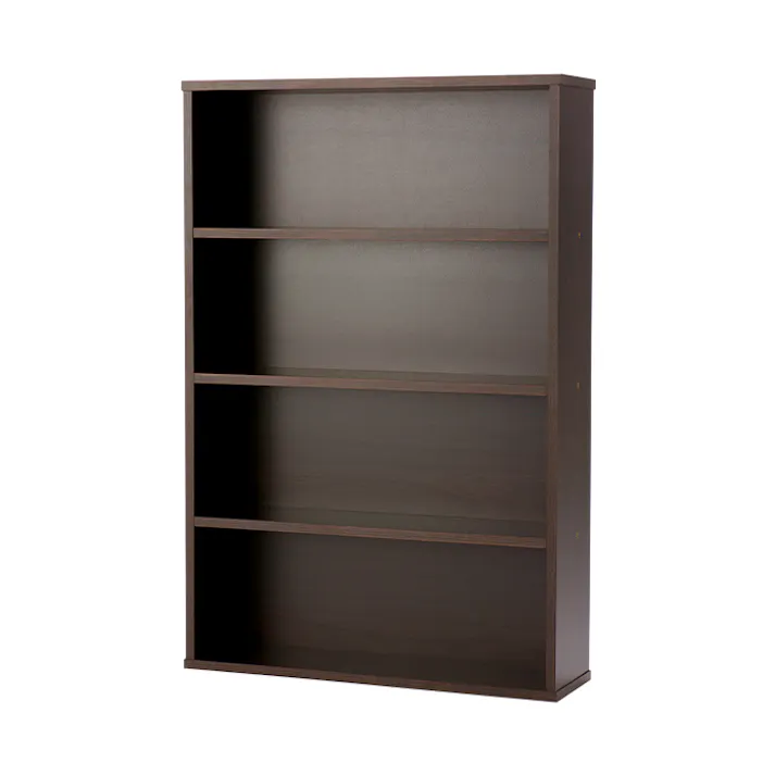 本棚 スリム コミックラック 薄型 4段 幅60cm 書棚 CDラック DVDラック 同色2個セット