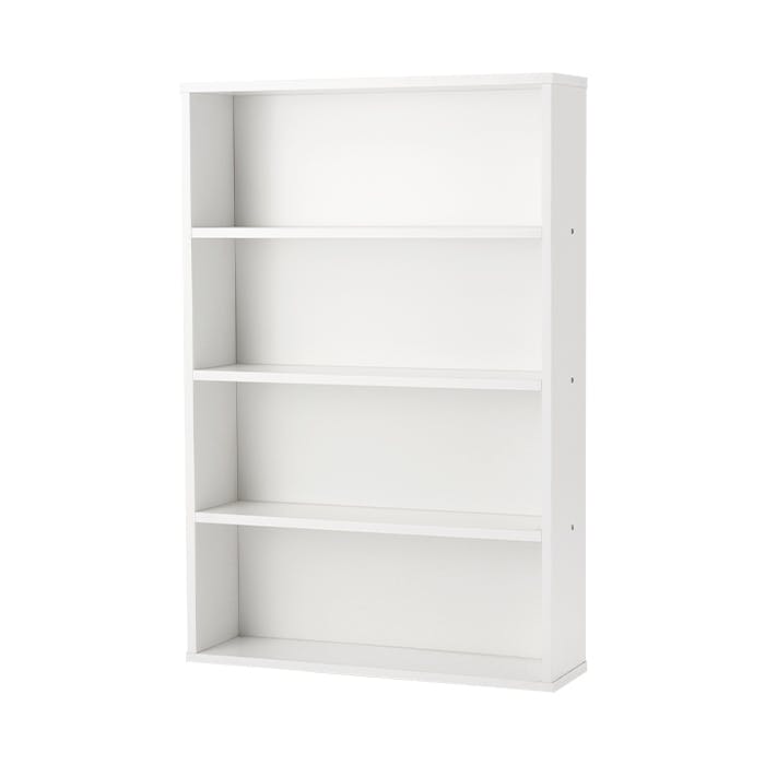 本棚 スリム コミックラック 薄型 4段 幅60cm 書棚 CDラック DVDラック 同色2個セット