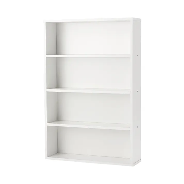 本棚 スリム コミックラック 薄型 4段 幅60cm 書棚 CDラック DVDラック 同色2個セット