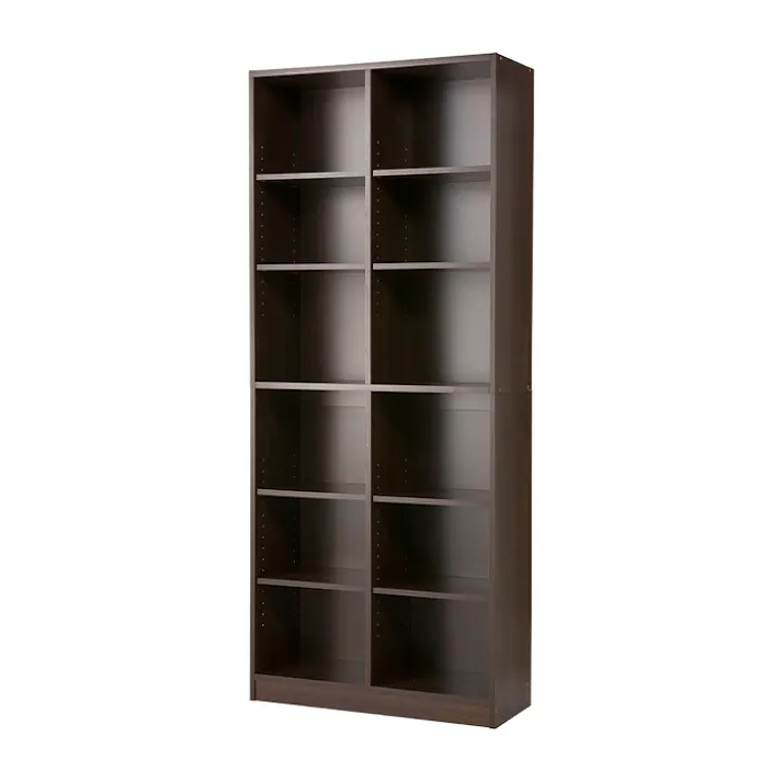 本棚 大容量 書棚 木製 2列 6段 幅75cm 高さ180cm カラーボックス コミックラック 収納 棚