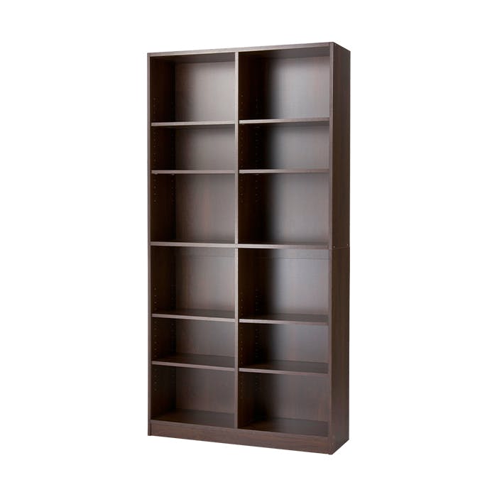 本棚 大容量 書棚 木製 2列 6段 幅90cm 高さ180cm カラーボックス コミックラック 収納 棚